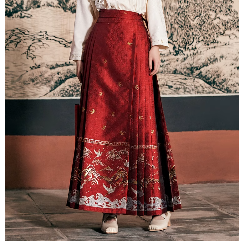 廠家來圖定制生產(chǎn)加工中長款百褶裙馬面裙 廠家來圖定制生產(chǎn)加工中長款百褶裙馬面裙